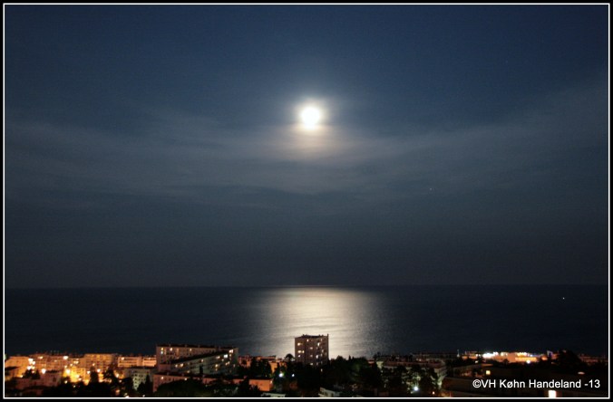 View of the Mediterranean from the hills in Nice